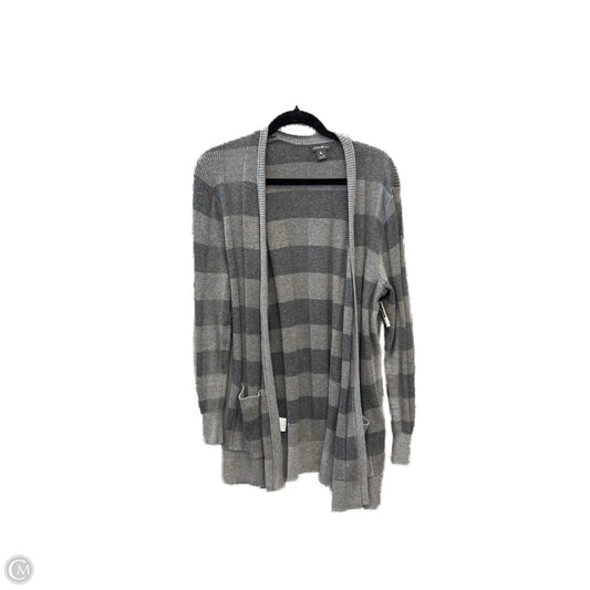 Sweater Cardigan By Eddie Bauer In Grey, Size: M
