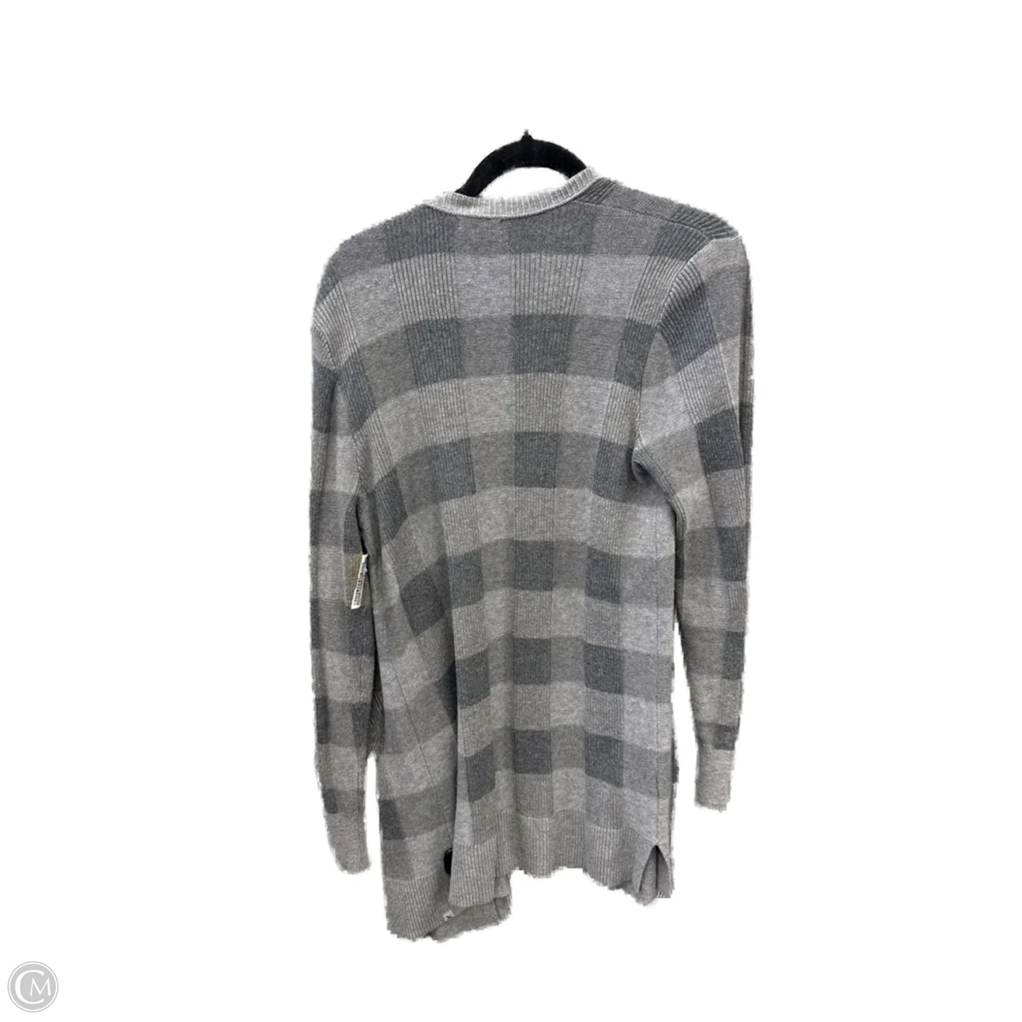 Sweater Cardigan By Eddie Bauer In Grey, Size: M