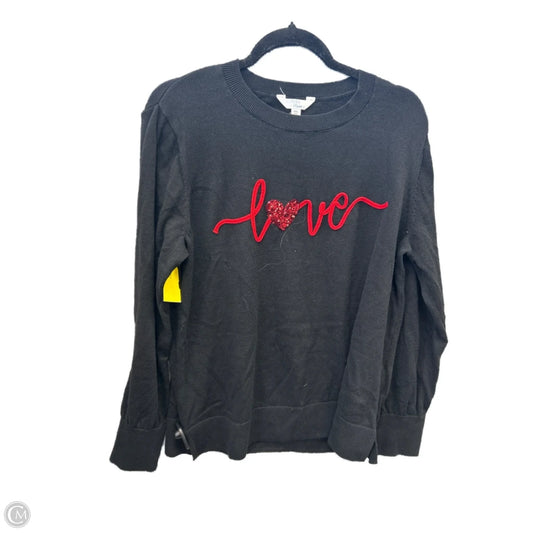 Sweater By Time And Tru In Black, Size: Xxl