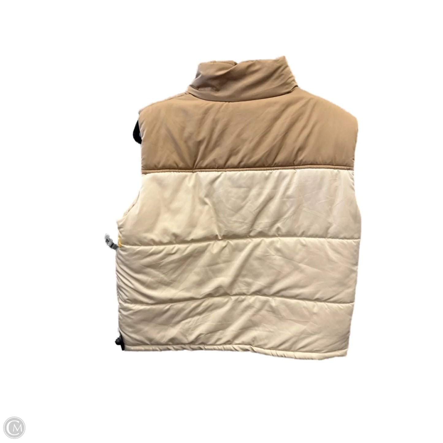 Vest Puffer & Quilted By Cmf In Tan, Size: S