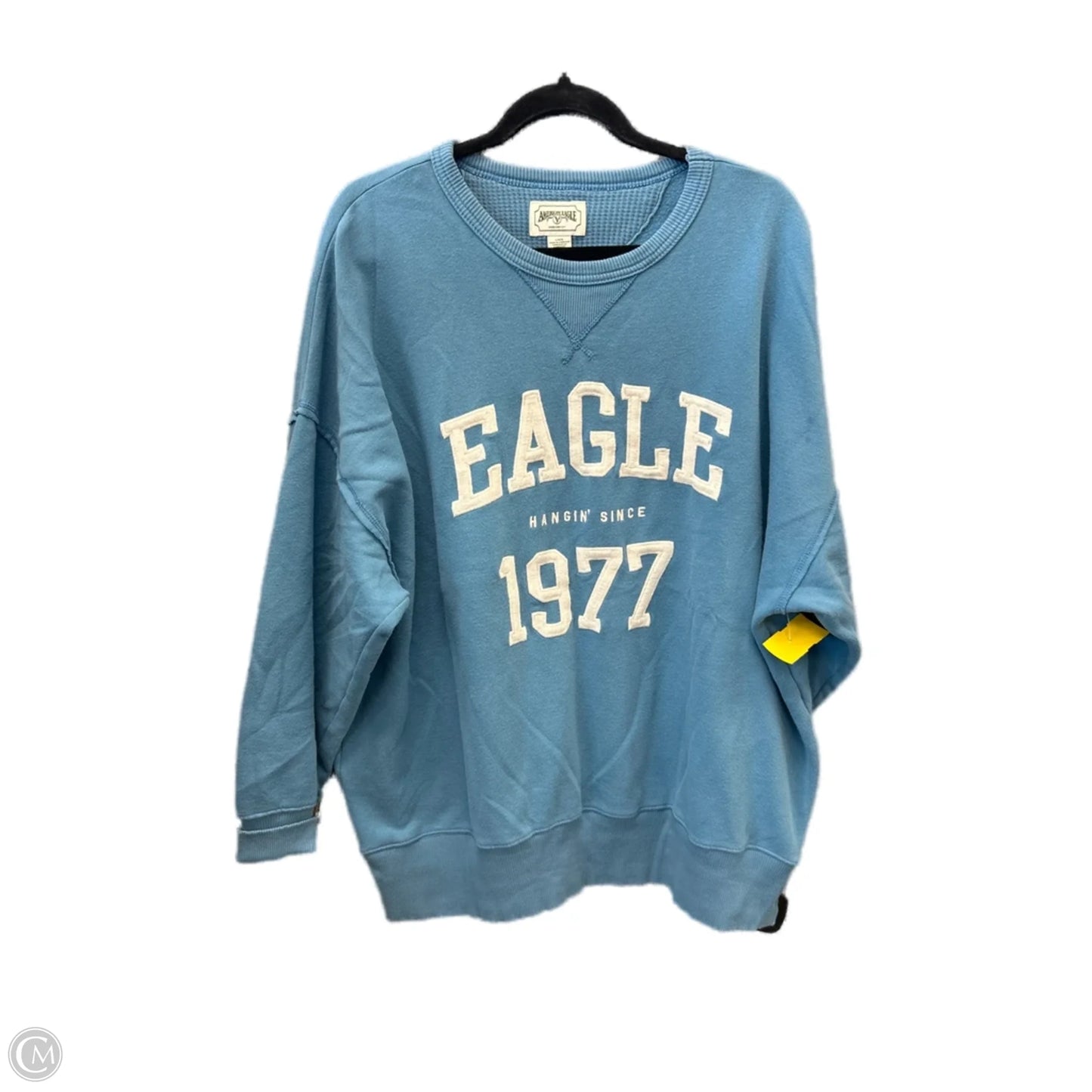 Sweatshirt Crewneck By American Eagle In Blue, Size: L