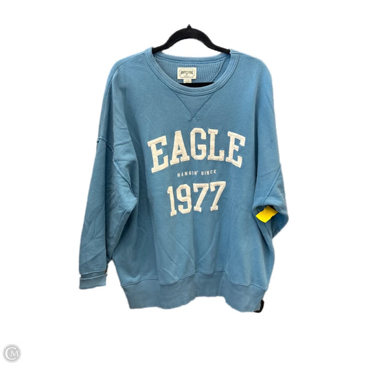 Sweatshirt Crewneck By American Eagle In Blue, Size: L