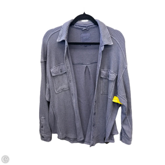 Top Long Sleeve By Aerie In Purple, Size: S