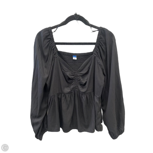 Top Long Sleeve By Old Navy In Black, Size: L