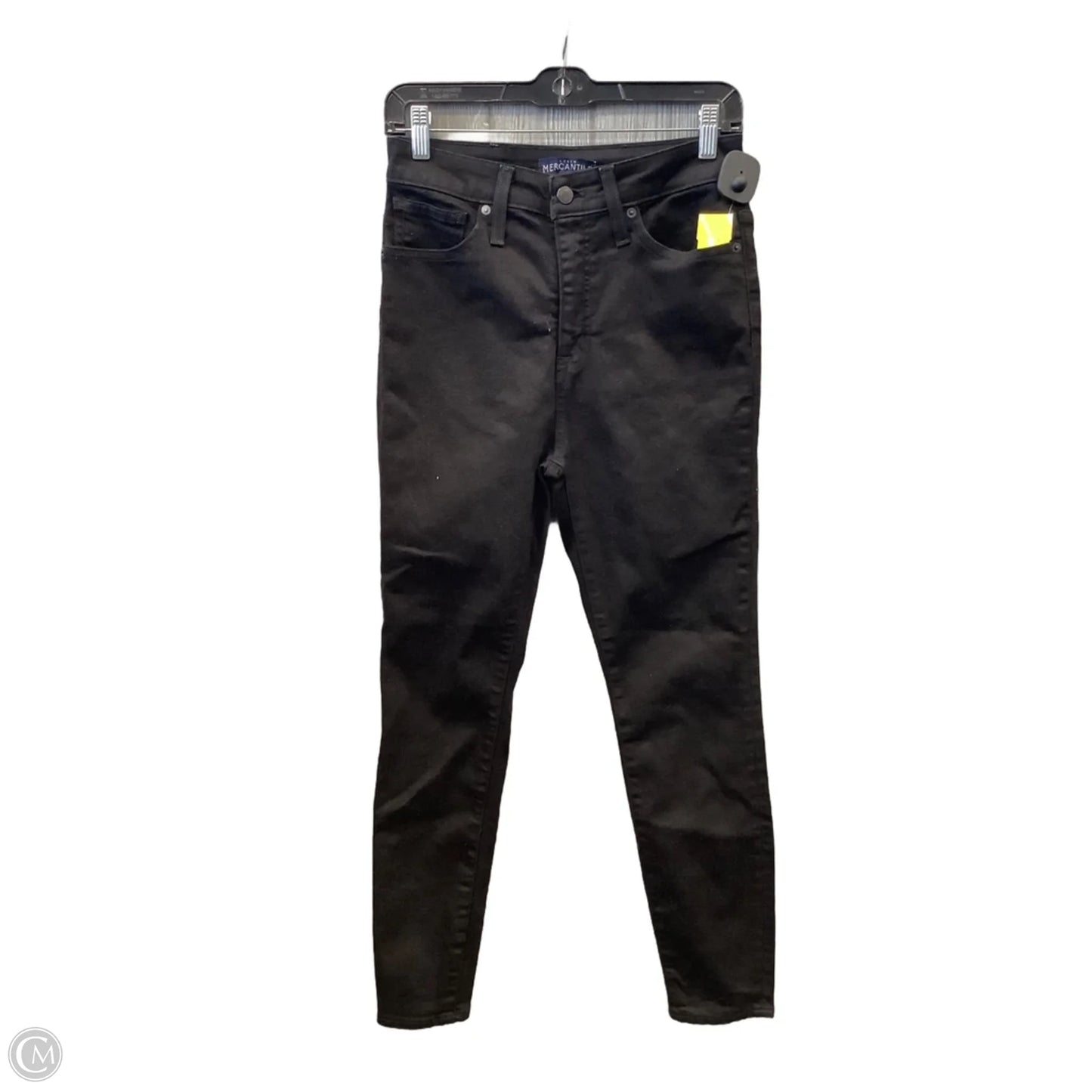 Jeans Skinny By J. Crew In Black Denim, Size: 6