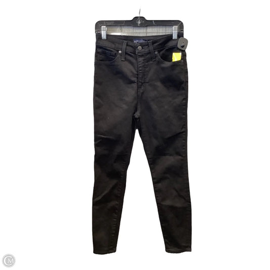 Jeans Skinny By J. Crew In Black Denim, Size: 6