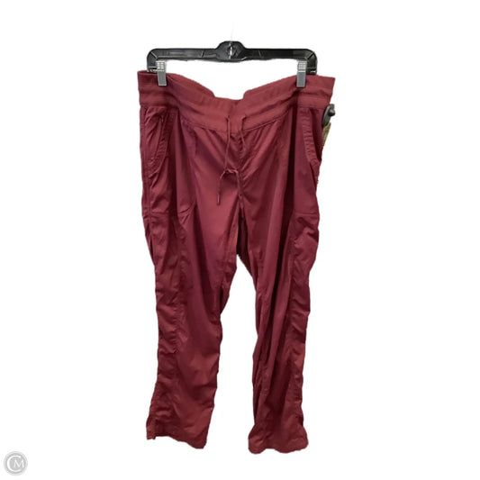 Athletic Pants By The North Face In Maroon, Size: Xl