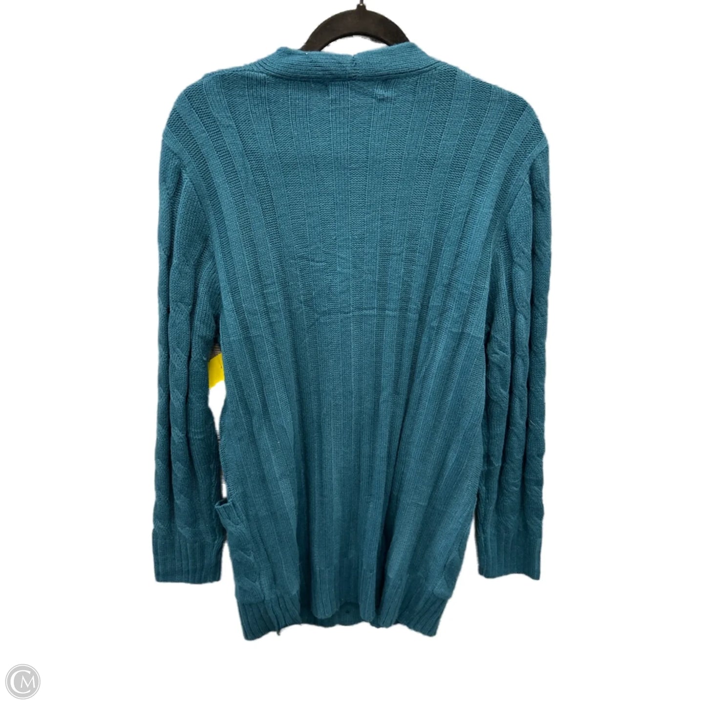 Sweater Cardigan By Merokeety In Teal, Size: L