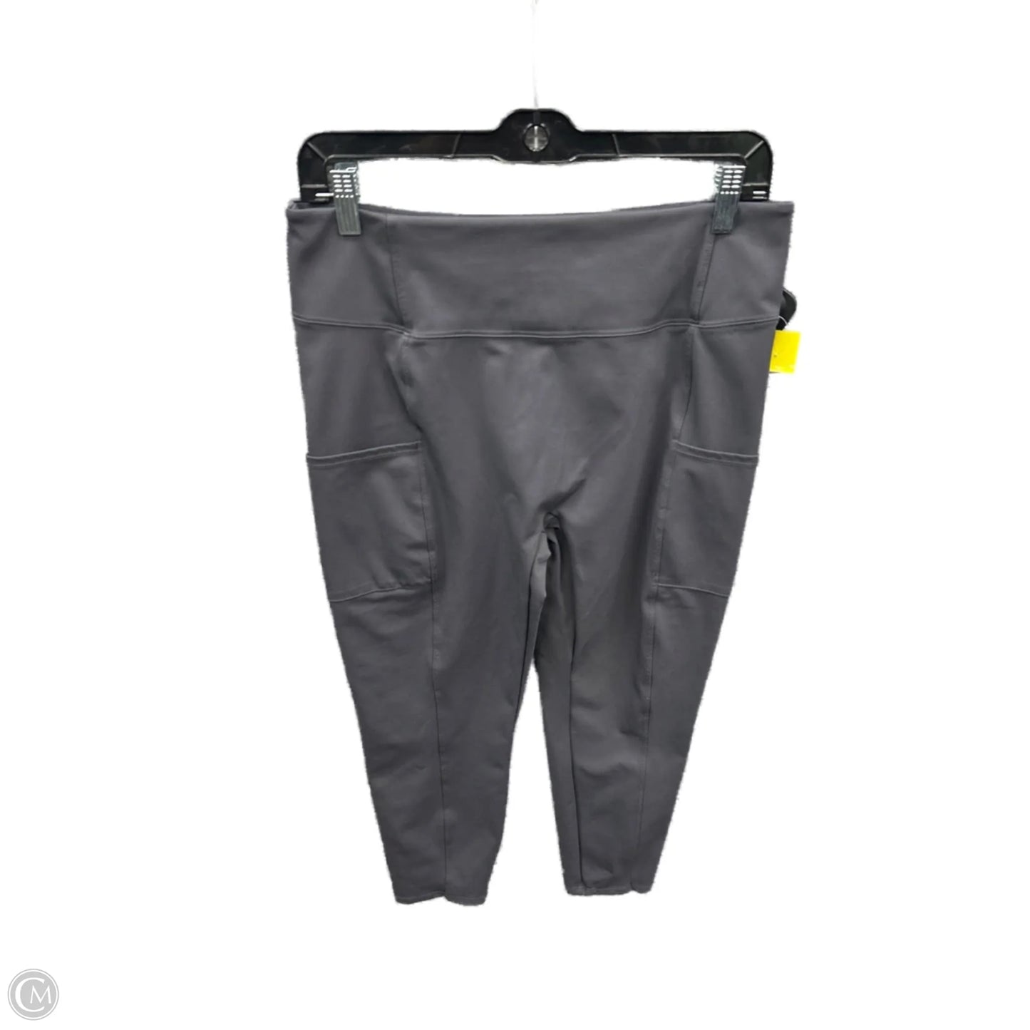 Athletic Leggings Capris By Zuda In Grey, Size: Lp