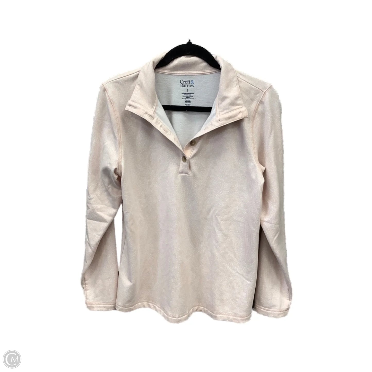 Sweatshirt Collar By Croft And Barrow In Pink, Size: S