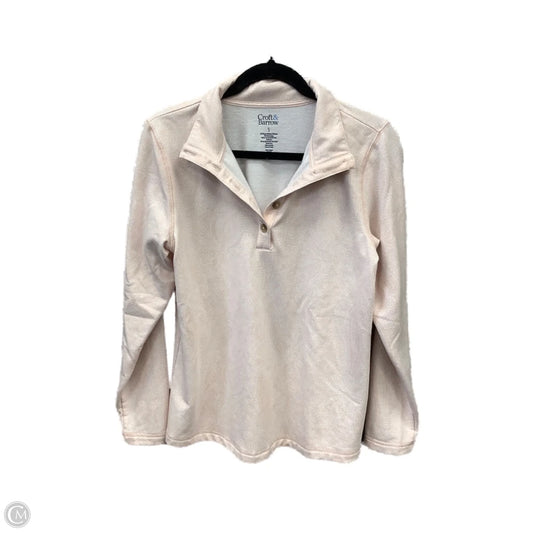 Sweatshirt Collar By Croft And Barrow In Pink, Size: S