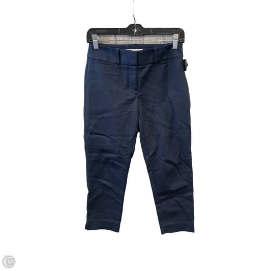 Pants Cropped By Loft In Navy, Size: 0p