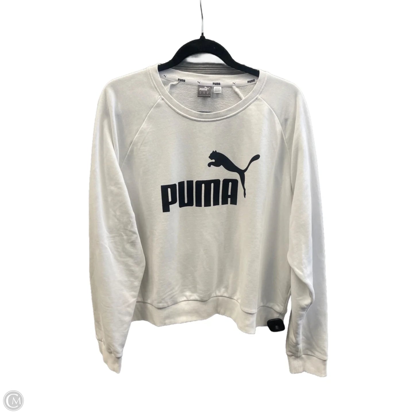 Sweatshirt Crewneck By Puma In White, Size: Xl