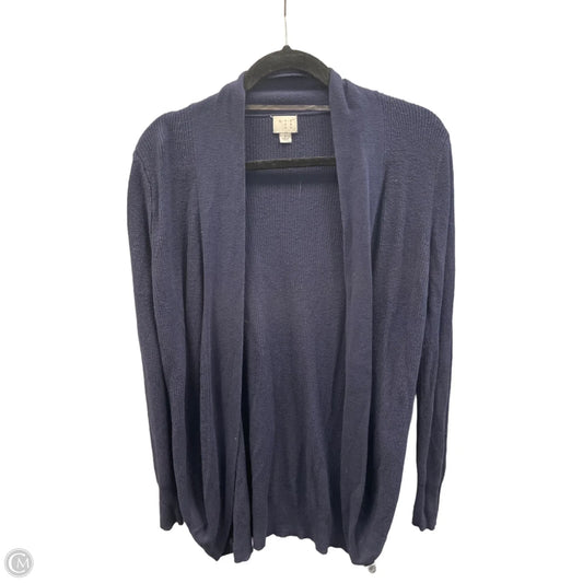 Sweater Cardigan By A New Day In Navy, Size: L