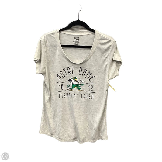 Top Short Sleeve By Clothes Mentor In Grey, Size: L