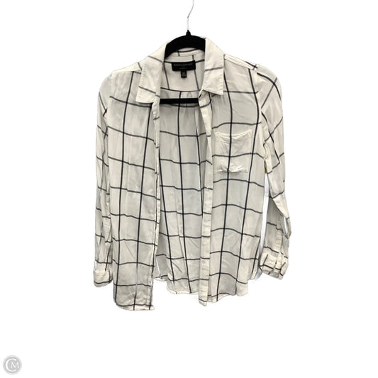 Top Long Sleeve By Banana Republic In White, Size: Xs