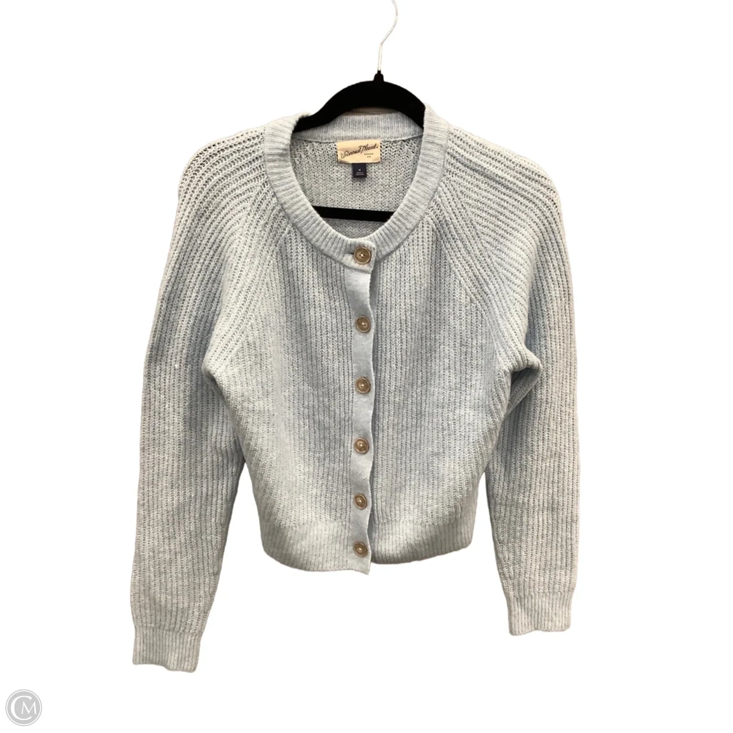 Sweater Cardigan By Universal Thread In Blue, Size: M