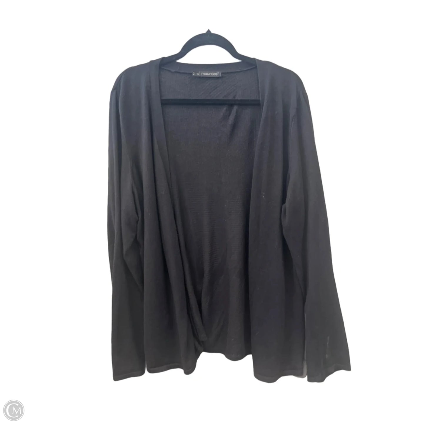 Cardigan By Maurices In Black, Size: 2x