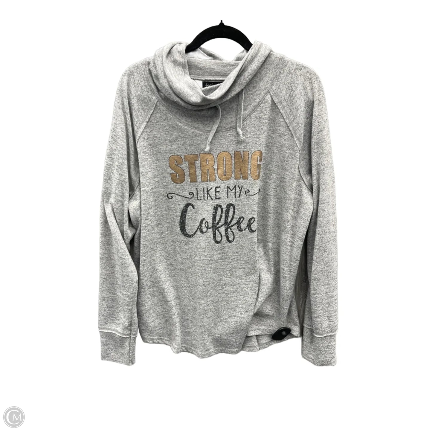 Top Long Sleeve By Clothes Mentor In Grey, Size: Xl