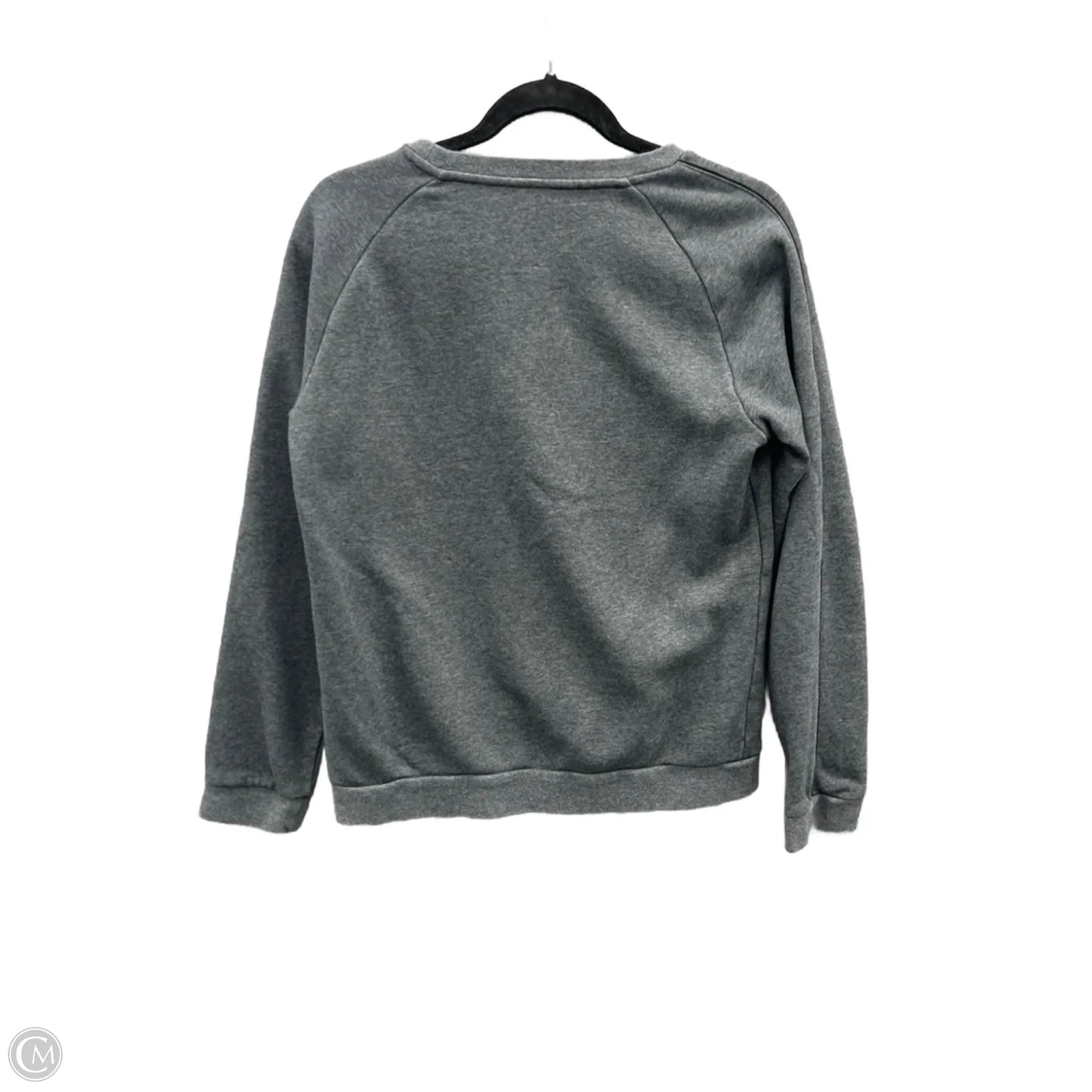 Athletic Sweatshirt Crewneck By Adidas In Grey, Size: M