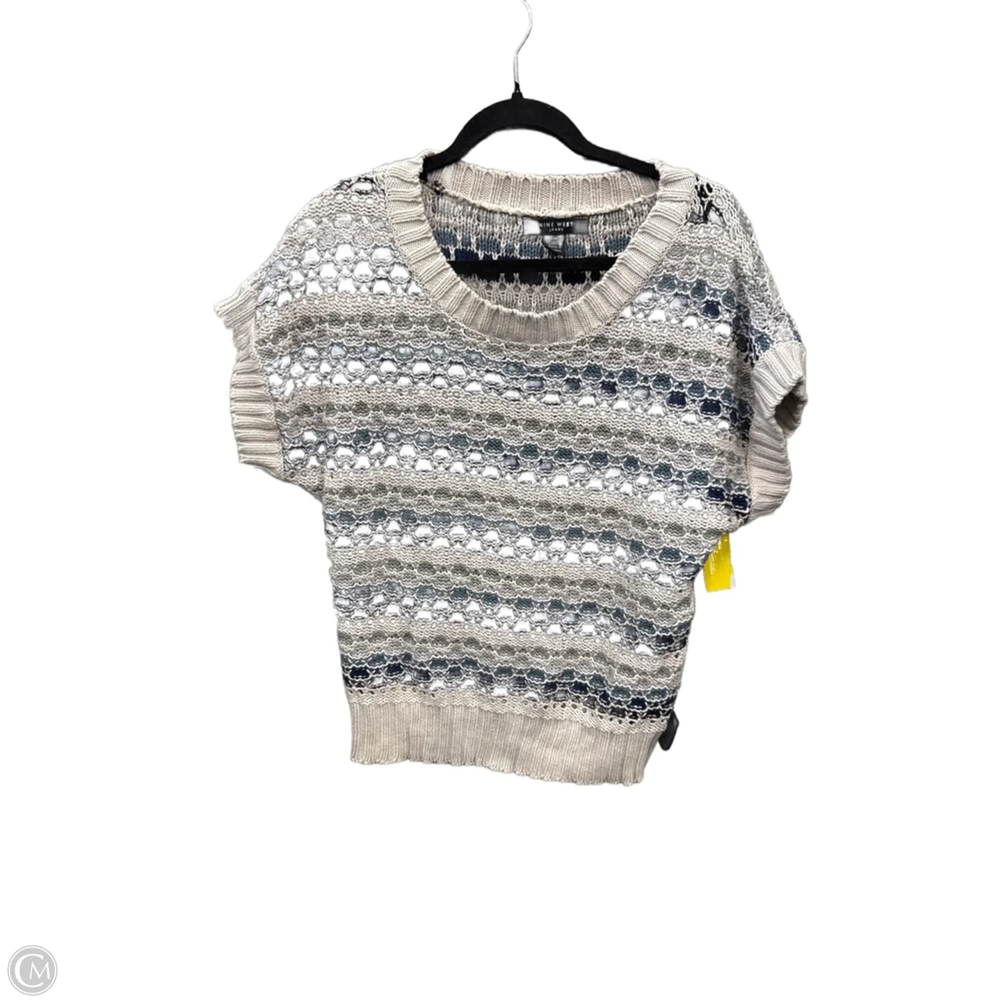 Sweater Short Sleeve By Nine West Apparel In Multi-colored, Size: M