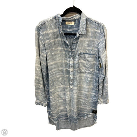 Dress Casual Short By Bella Dahl In Blue Denim, Size: S