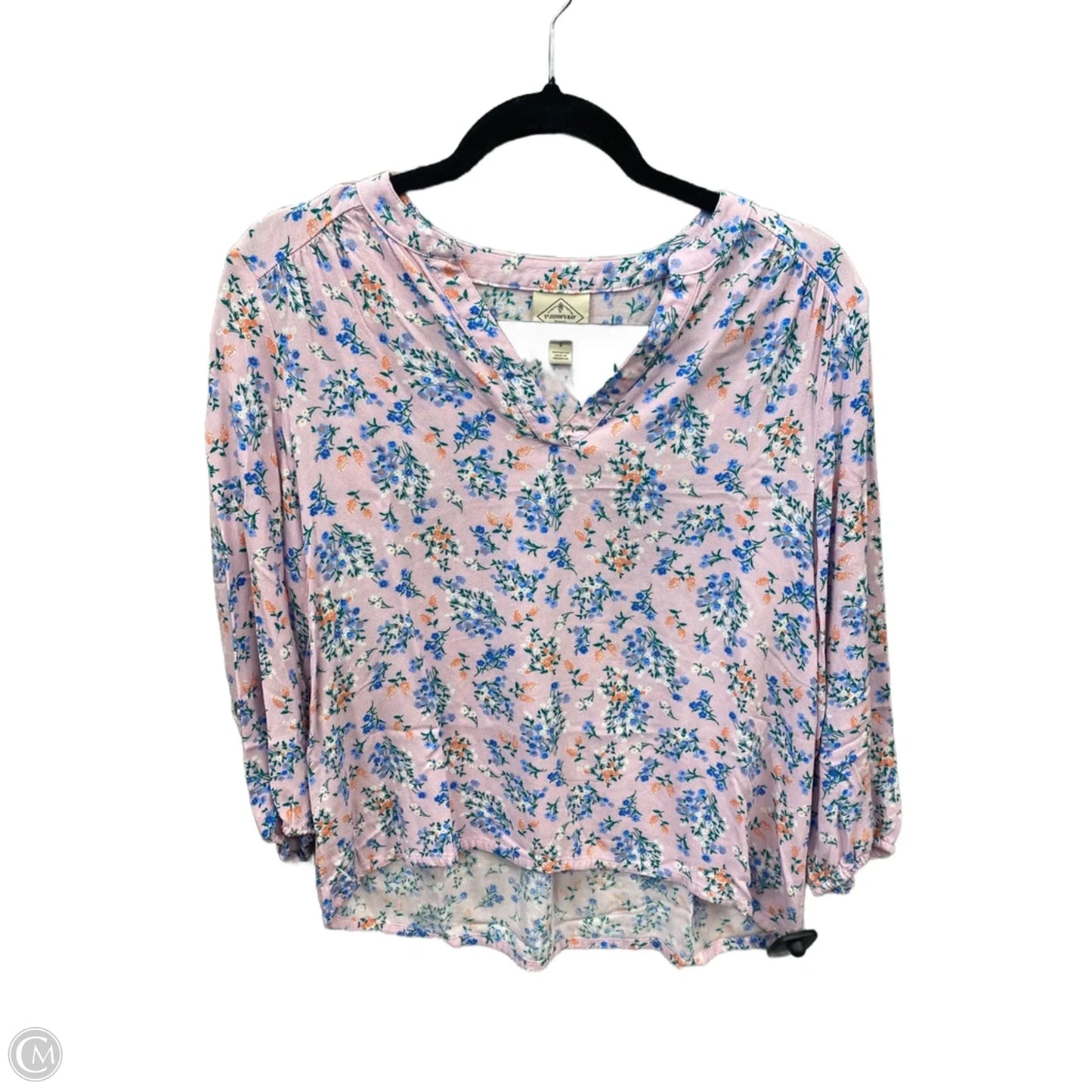 Top 3/4 Sleeve By St Johns Bay In Purple, Size: S