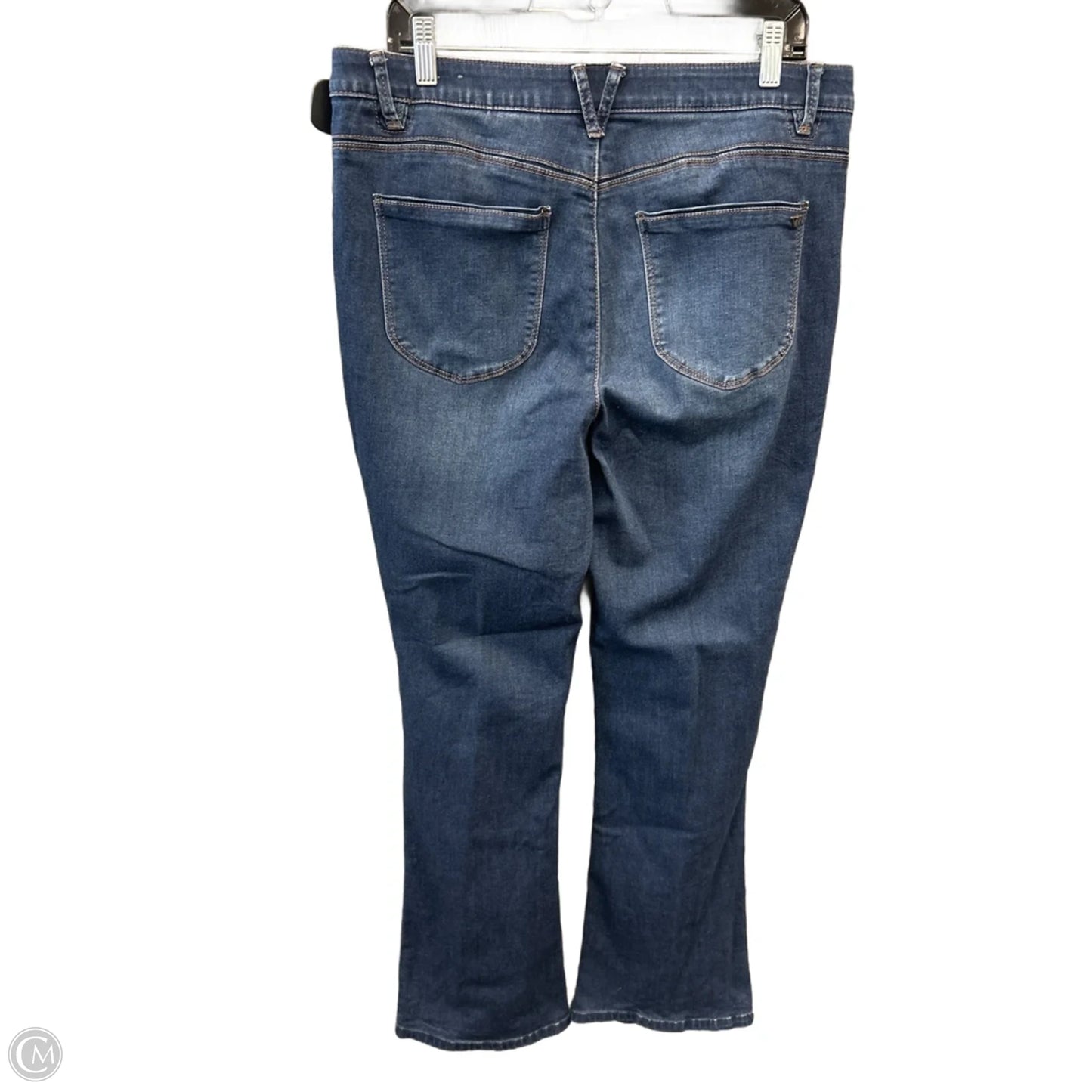 Jeans Flared By Wit & Wisdom In Blue Denim, Size: 14
