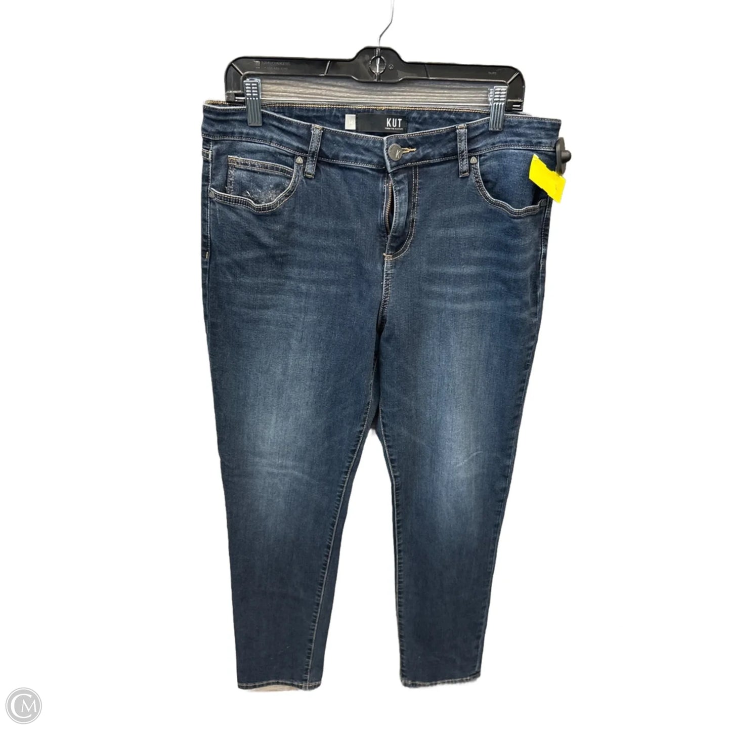 Jeans Skinny By Kut In Blue Denim, Size: 14