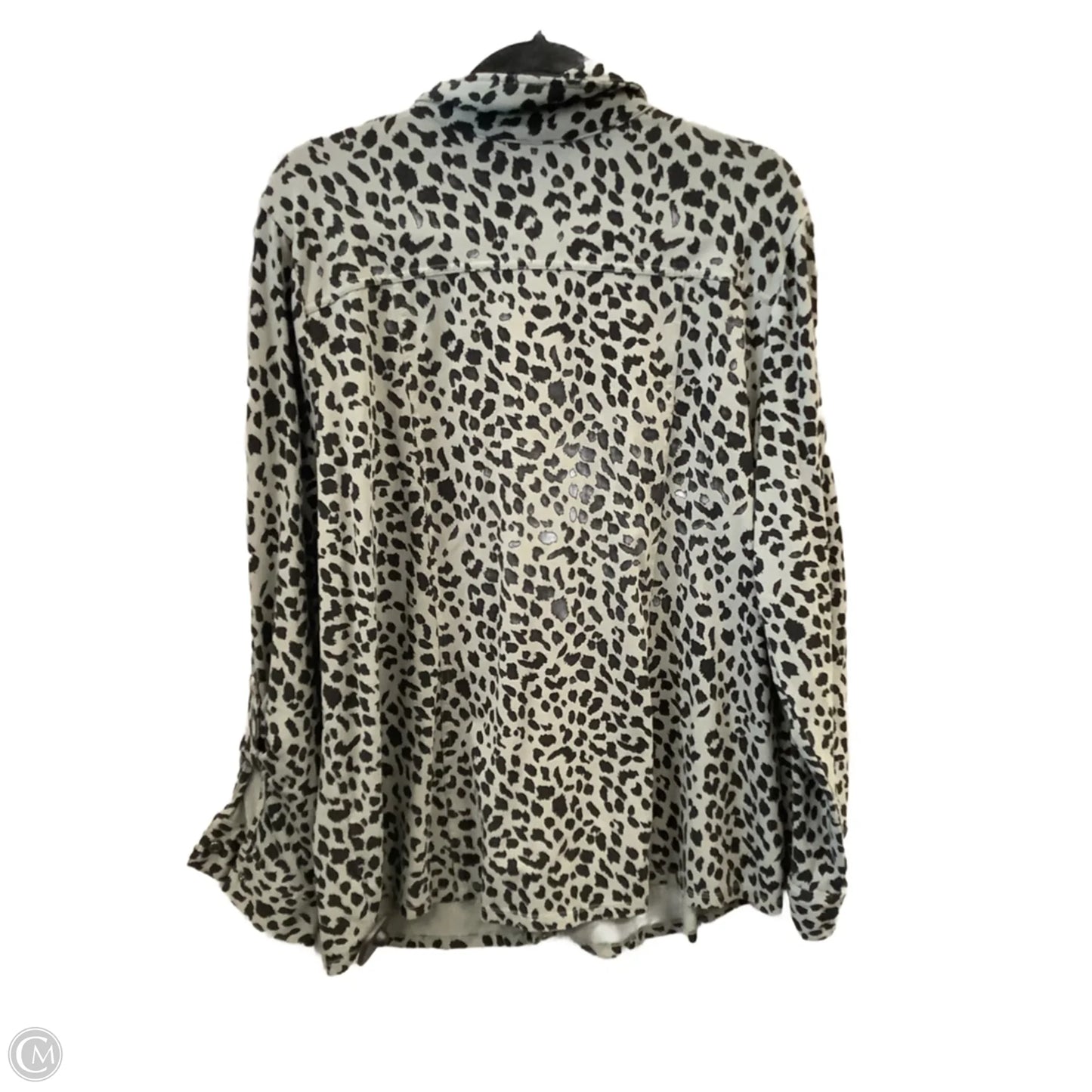 Top Long Sleeve By Belle By Kim Gravel In Animal Print, Size: Xl