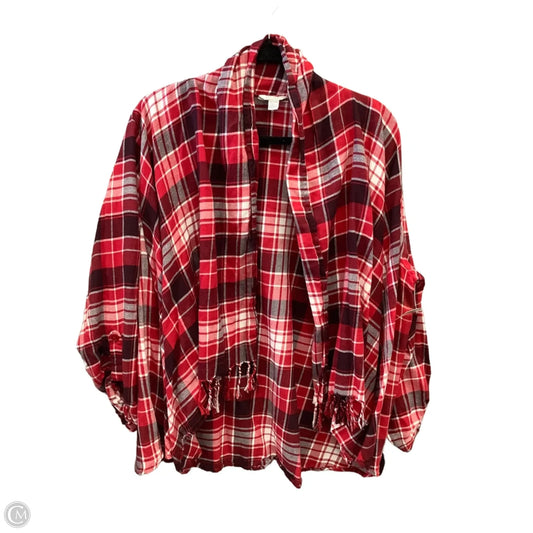 Cardigan By Cato In Red, Size: Xxl