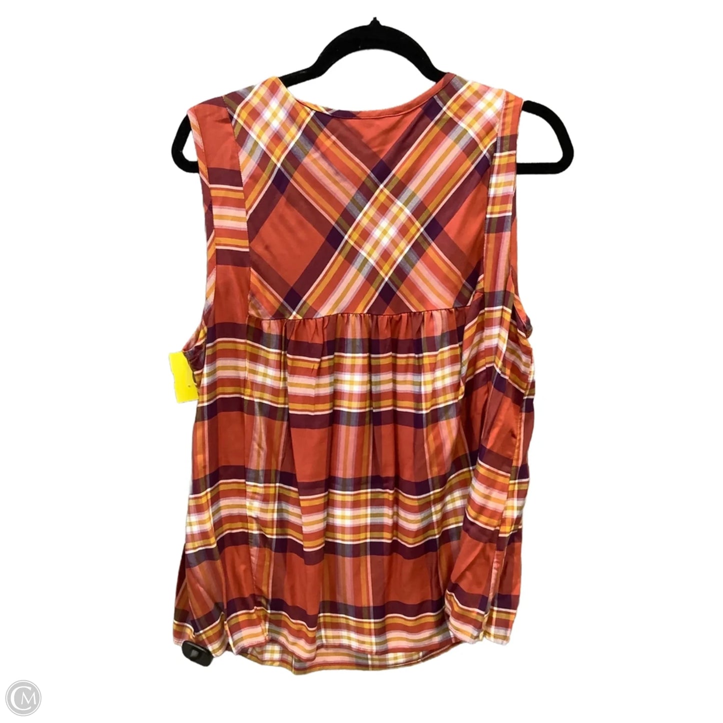 Top Sleeveless By Time And Tru In Multi-colored, Size: Xxl