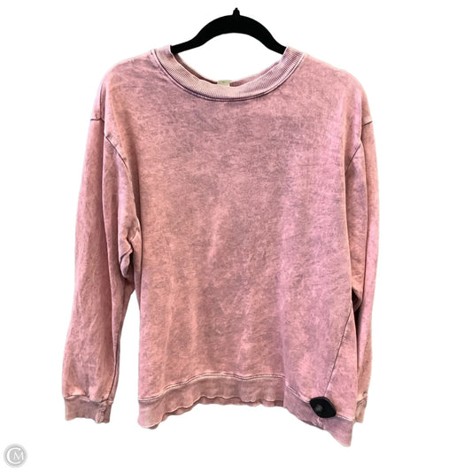 Top Long Sleeve By Clothes Mentor In Pink, Size: L