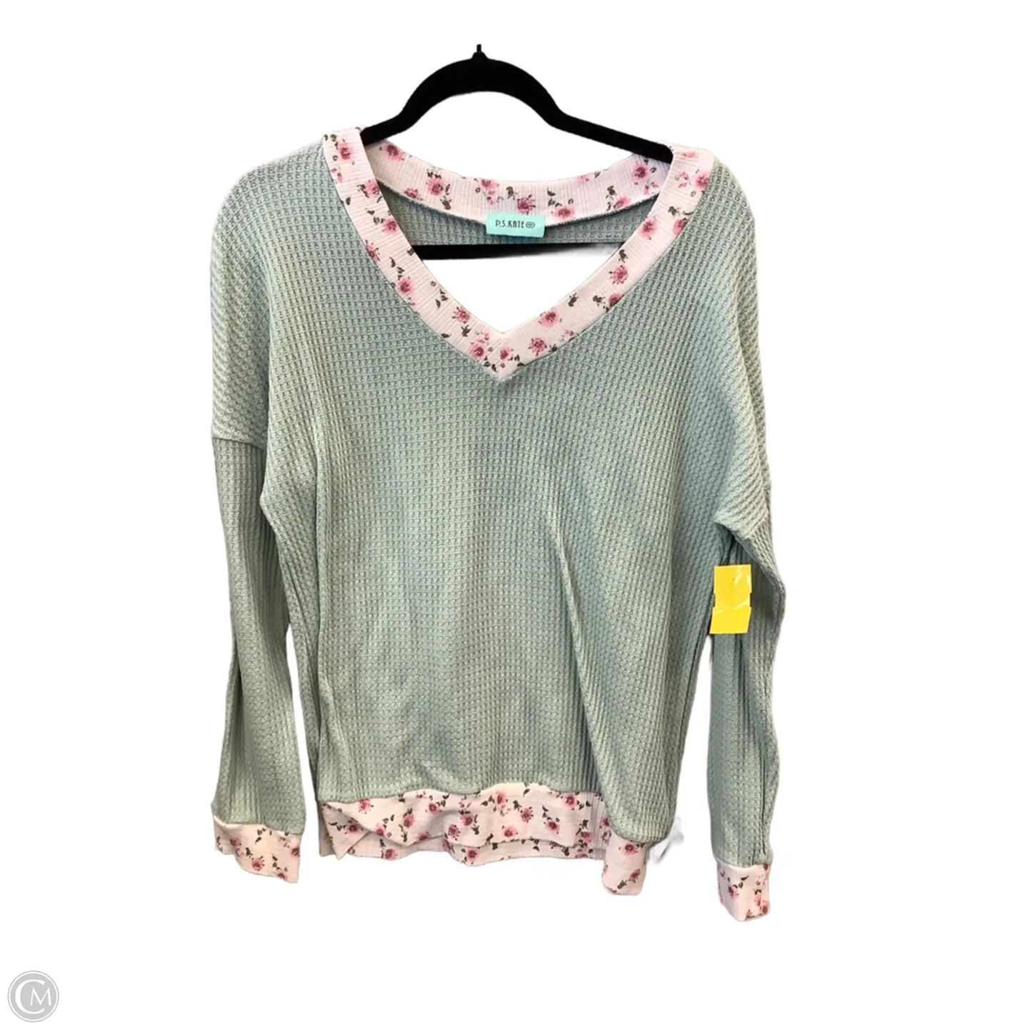 Top Long Sleeve By Ps Kate In Green, Size: M