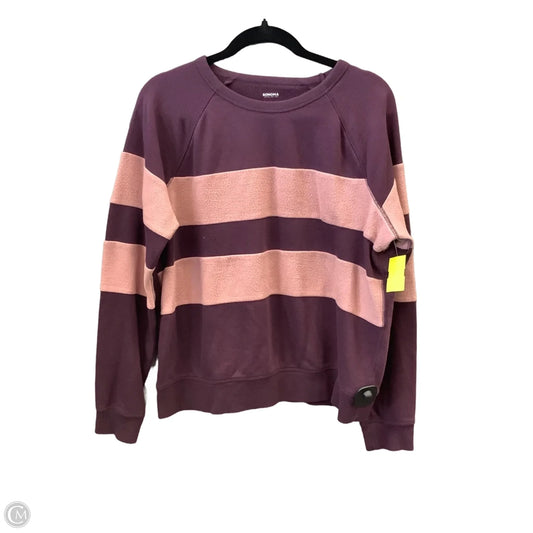Top Long Sleeve By Sonoma In Purple, Size: L
