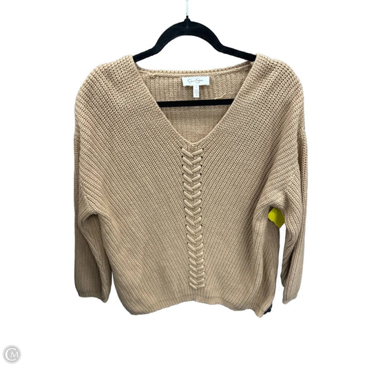 Sweater By Jessica Simpson In Brown, Size: L