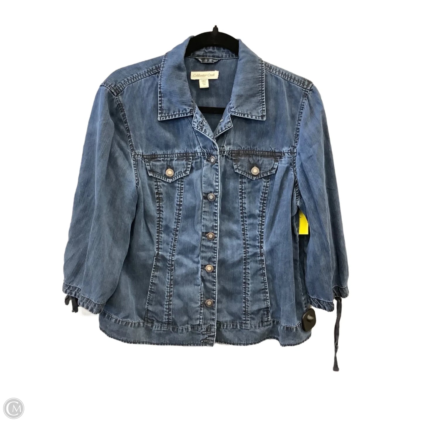 Jacket Denim By Coldwater Creek In Blue Denim, Size: L