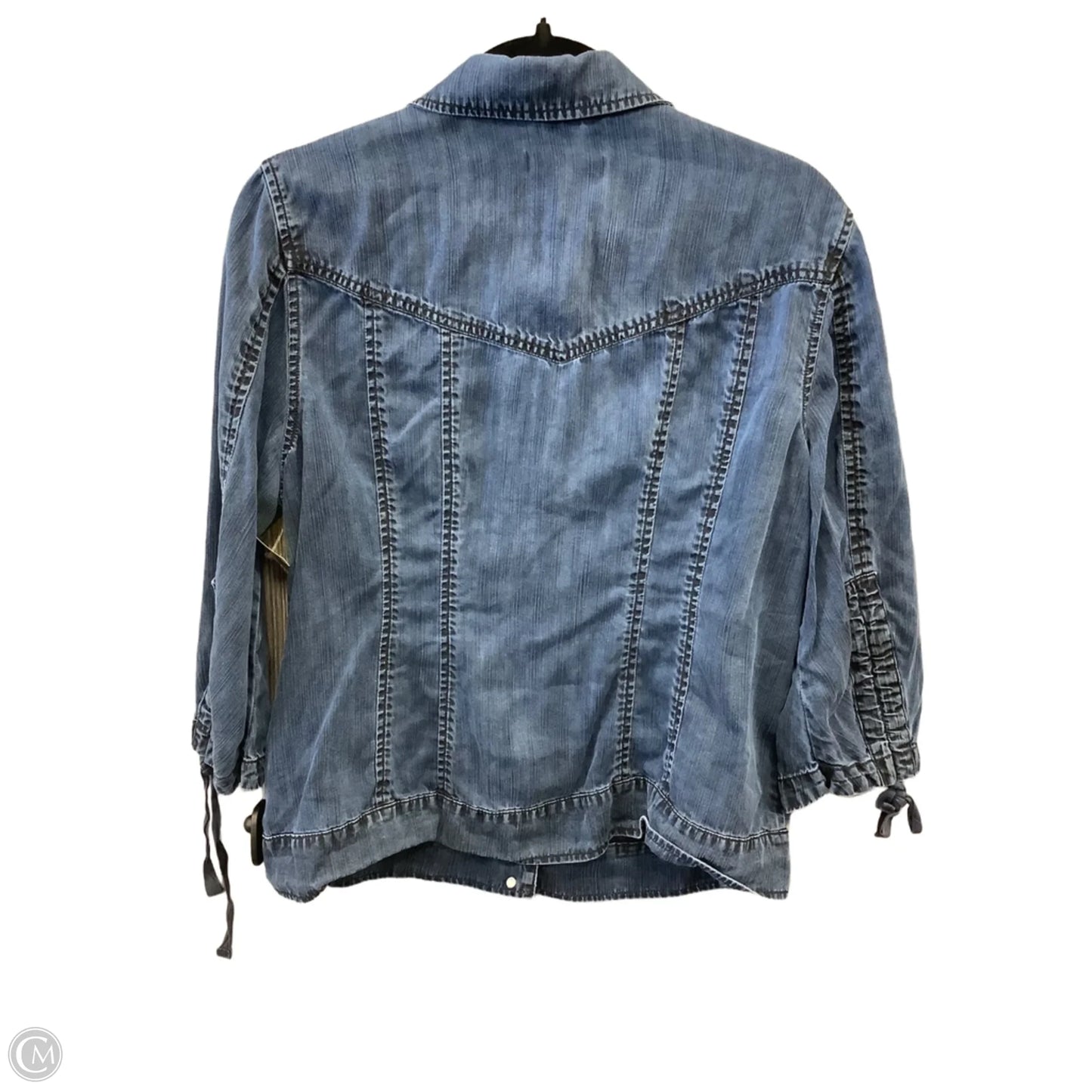 Jacket Denim By Coldwater Creek In Blue Denim, Size: L