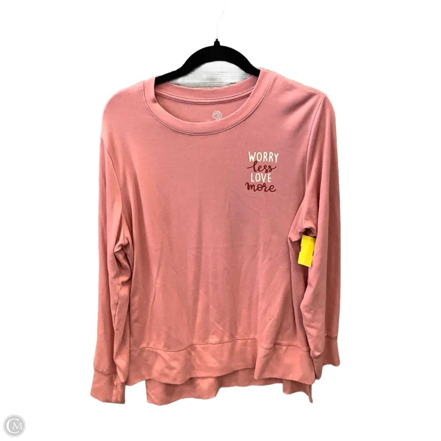 Top Long Sleeve By Clothes Mentor In Pink, Size: L