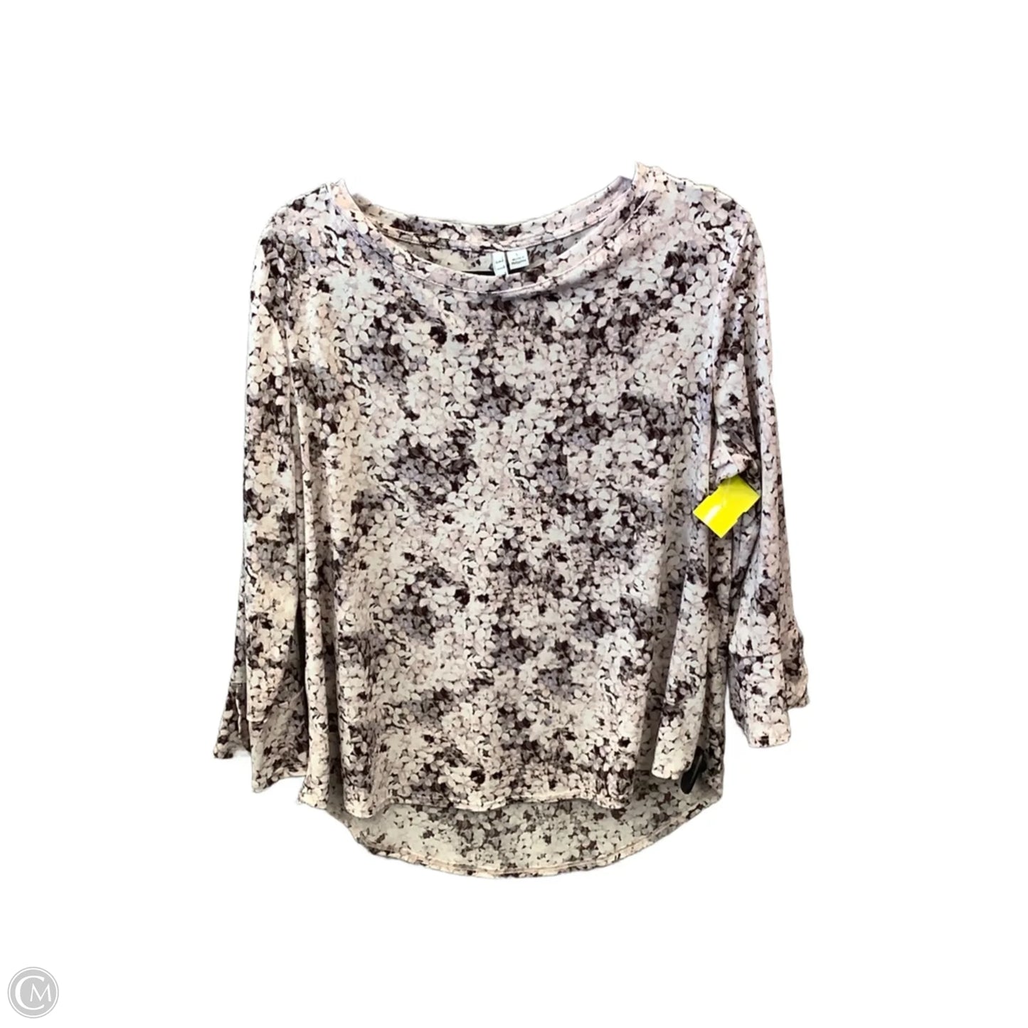 Blouse 3/4 Sleeve By Elle In Purple, Size: L