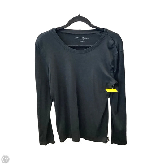 Top Long Sleeve Basic By Eddie Bauer In Black, Size: L
