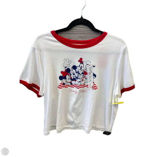 Top Short Sleeve By Old Navy In White, Size: L