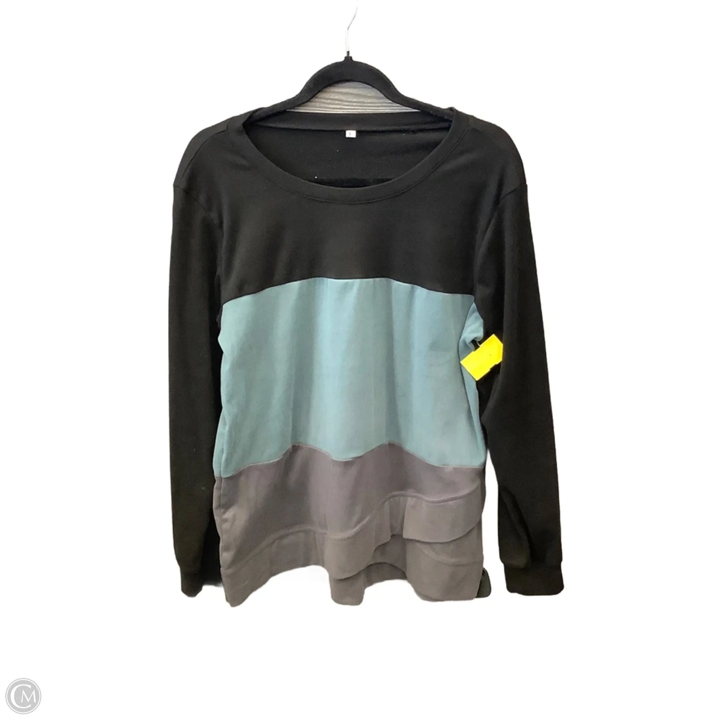 Top Long Sleeve By Clothes Mentor In Black, Size: L