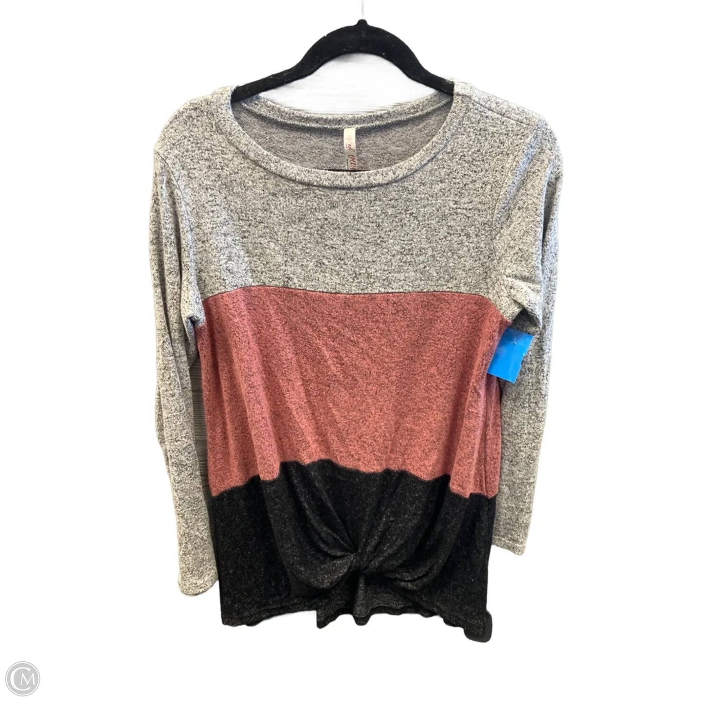 Top Long Sleeve By Clothes Mentor In Grey, Size: S