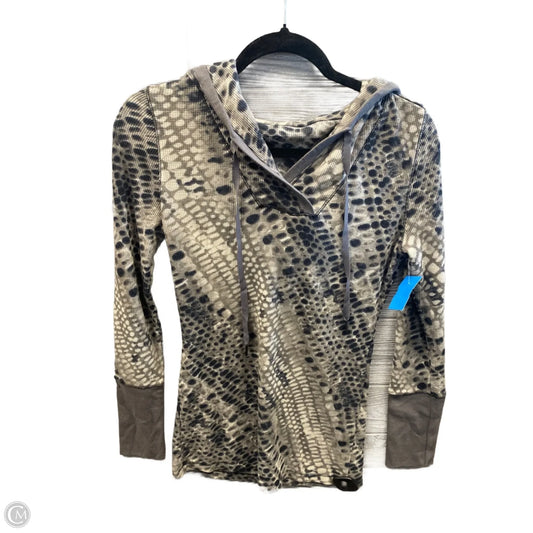 Top Long Sleeve By Calvin Klein Performance In Grey, Size: M