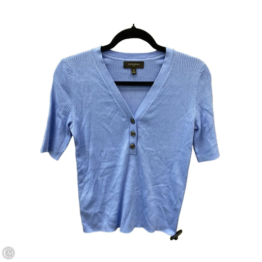 Top Short Sleeve By Banana Republic In Blue, Size: S