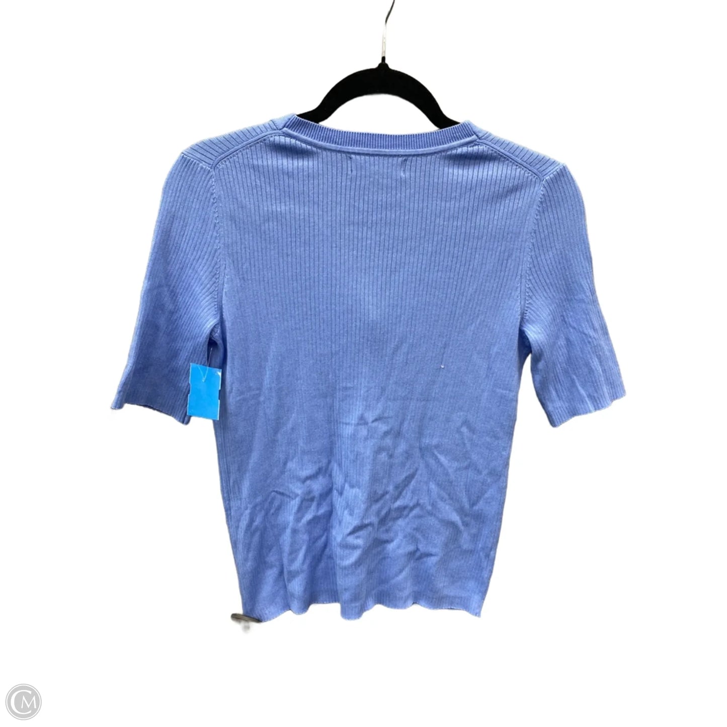 Top Short Sleeve By Banana Republic In Blue, Size: S