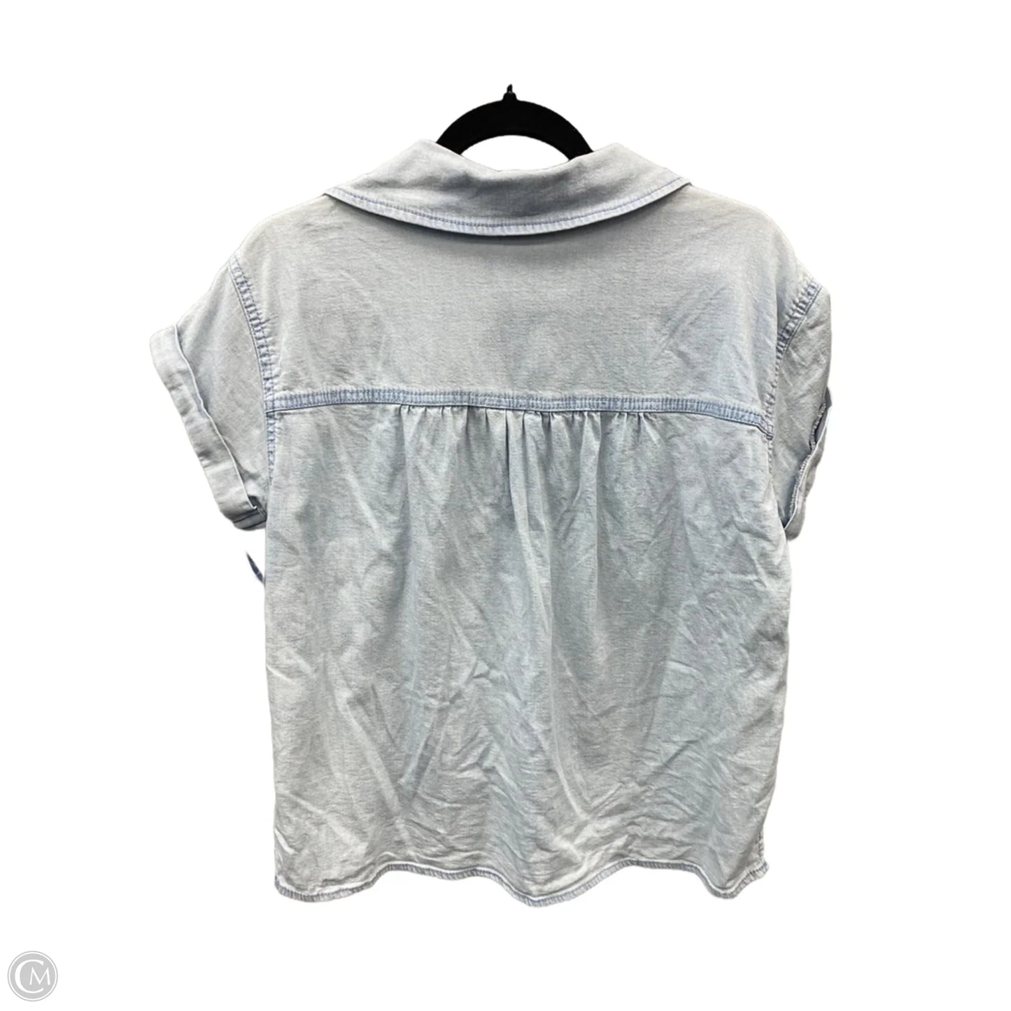 Top Short Sleeve By Stitch Star In Blue Denim, Size: S