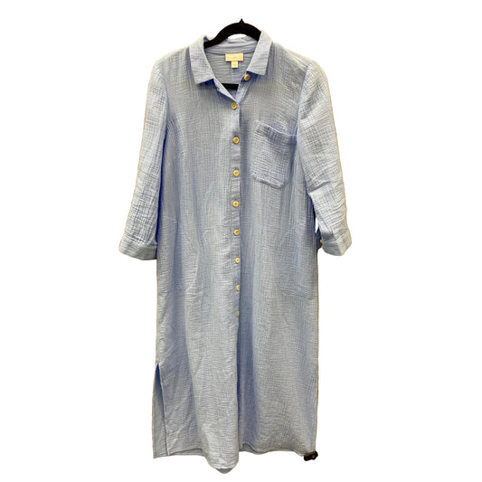 Dress Casual Midi By J. Jill In Blue, Size: Xs