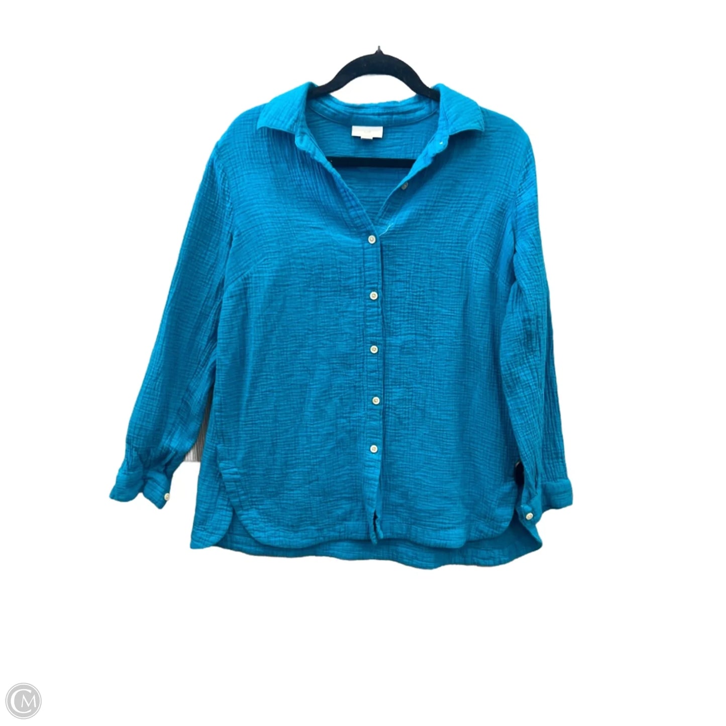 Top Long Sleeve By J. Jill In Blue, Size: Xs